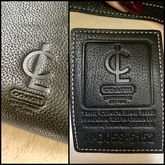 👑✅PRICE FIRM✅ COACH Black Leather Business Briefcase - Picture 8 of 17